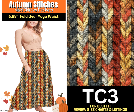 Autumn Stitches Maxi Skirt