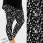 RTS - BW Butterfly Flowers Leggings w/ Pockets