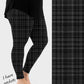 RTS - Black Plaid Leggings w/ Pockets