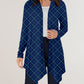 RTS - Blue Diagonal Plaid Cardigan w/ Pockets