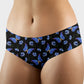 RTS - Blue Flower Butterfly Hipster/High Waist Panties