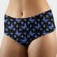 RTS - Blue Flower Butterfly Hipster/High Waist Panties