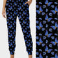 RTS - Blue Flower Butterfly Joggers