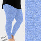 RTS - Blue Paisley Sparkle Leggings w/ Pockets