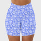 RTS - Blue Paws Biker Shorts w/ Pockets