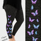 RTS - Butterflies Side Design Leggings w/ Pockets
