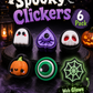 6 PACK- 3D PRINTED SPOOKY CLICKER FIDGETS