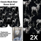 Classic Black Deer Boxer Briefs