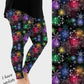 RTS - Colorful Snowflakes Leggings w/ Pockets