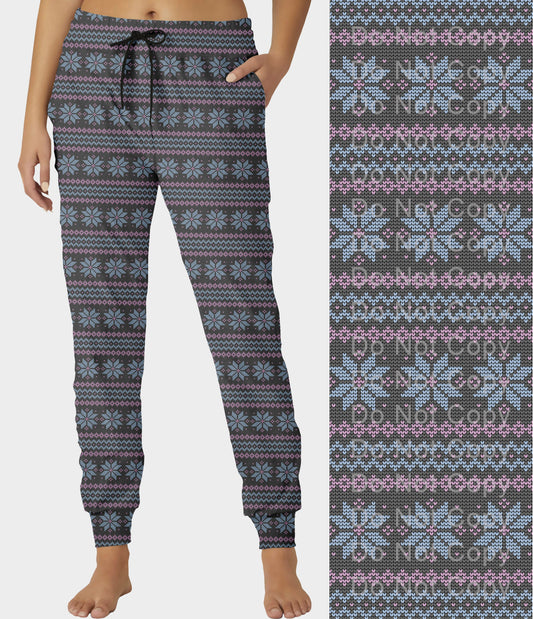 RTS - Cozy Snowflake Jogger Pants