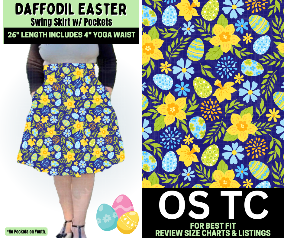 Daffodil Easter Swing Skirt