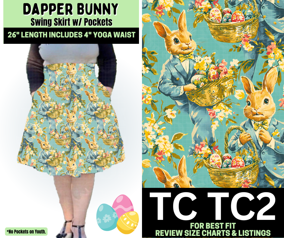 Dapper Bunny Swing Skirt
