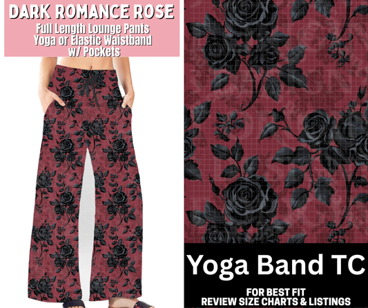 Dark Romance Rose Fleece Lounge Pants