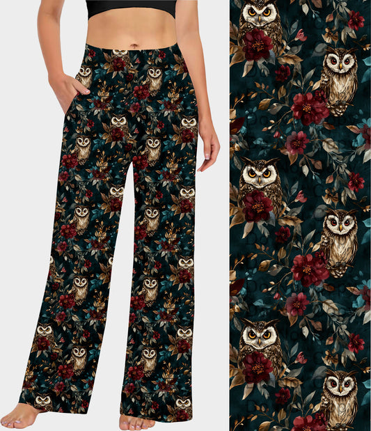 RTS - Dark Owl Blooms Lounge Pants