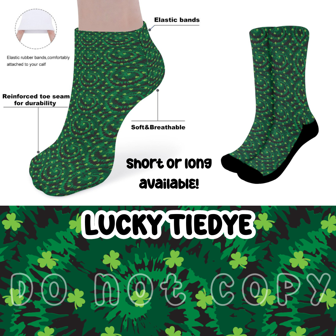 LUCKY TIE DYE - CUSTOM PRINTED SOCKS ROUND 2