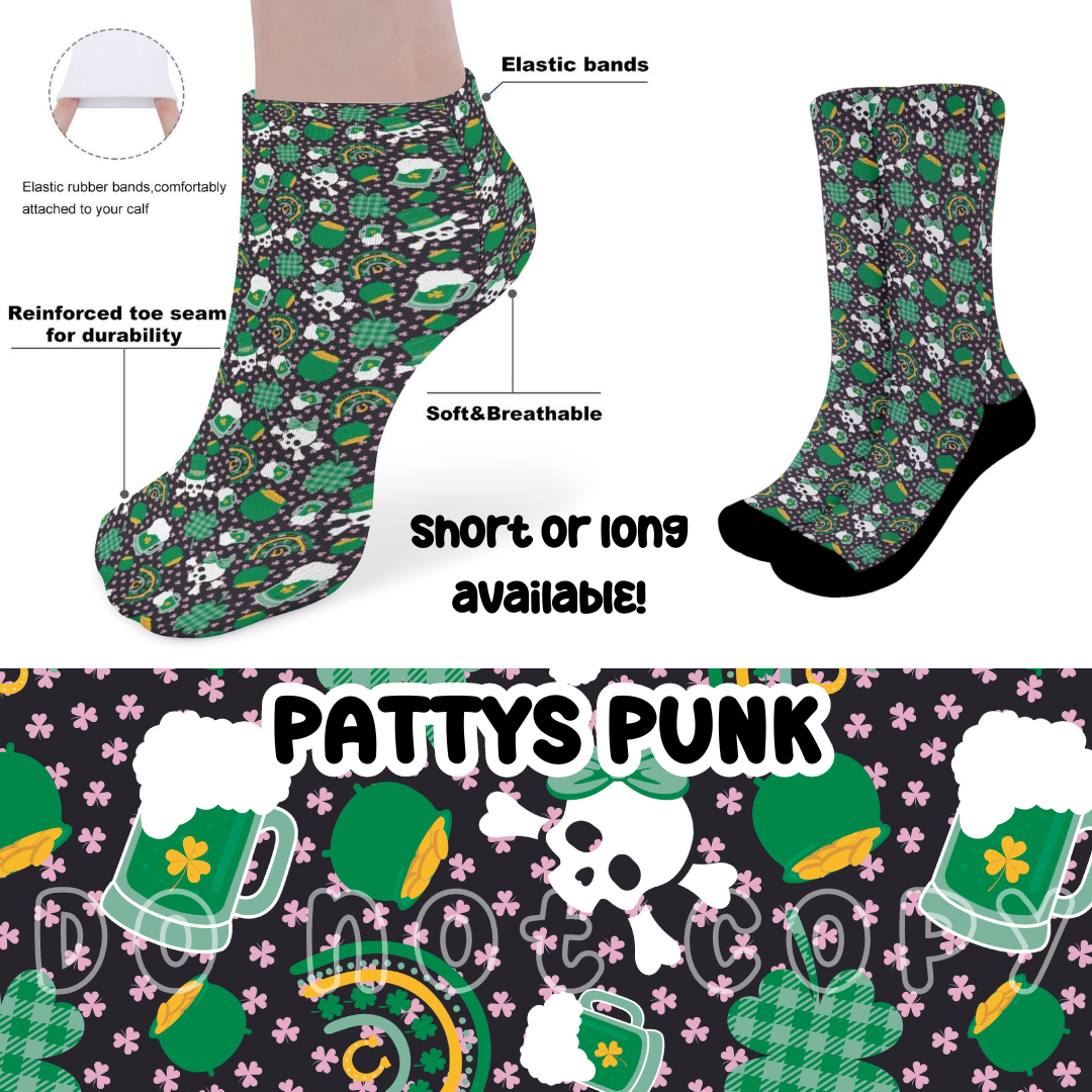 PATTYS PUNK - CUSTOM PRINTED SOCKS ROUND 2