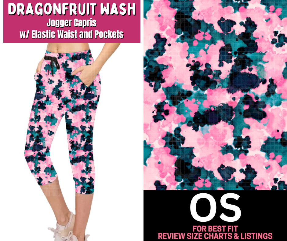 Dragonfruit Wash Jogger Capri
