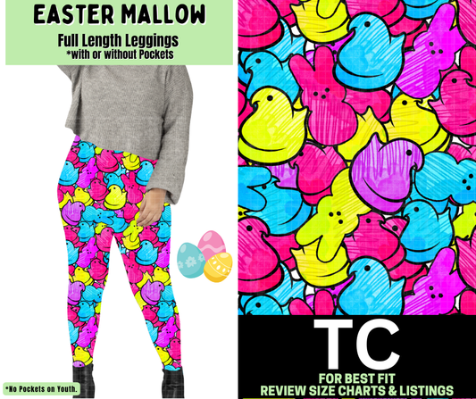 Easter Mallow Full Length Leggings w/ Pockets