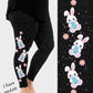 RTS - Easter Bunny Side Design Leggings w/ Pockets