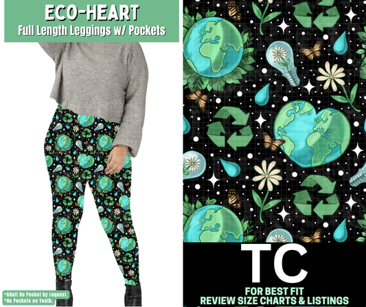 Eco-Heart Full Length Leggings w/ Pockets