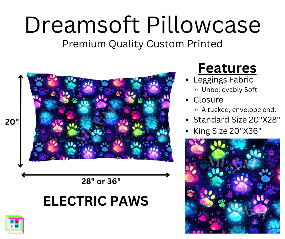 Electric Paws Dreamsoft Pillowcase