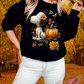 FALLING LEAVES-FALL PUP-CREWNECK SWEATSHIRT