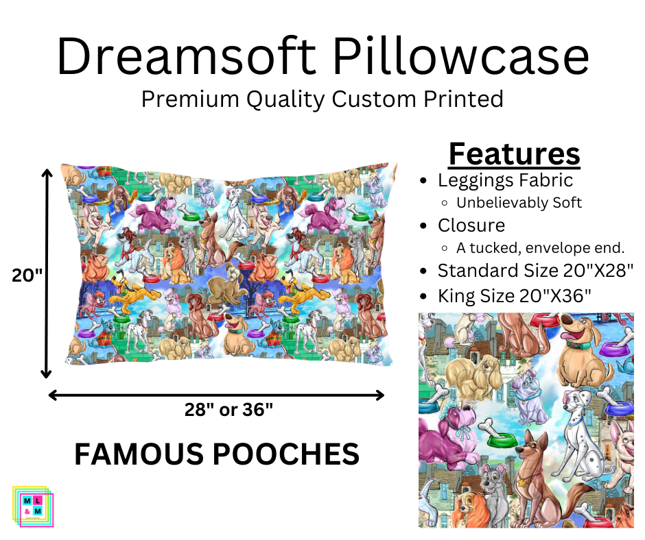 Famous Pooches Dreamsoft Pillowcase
