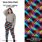 Neon Skies Plaid Full Length Leggings w/ Pockets