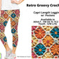 Retro Groovy Crochet Capri Length w/ Pockets