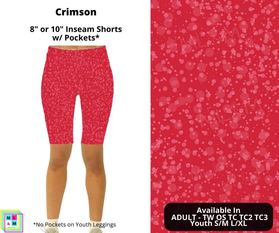 Crimson Shorts w/ Pockets