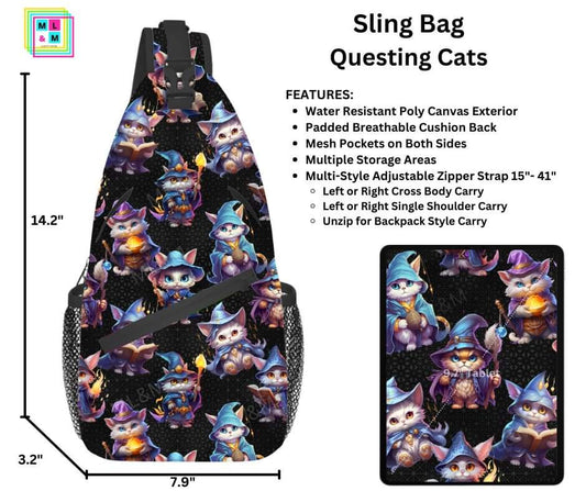 Questing Cats Sling Bag