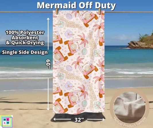 Mermaid Off Duty Towel