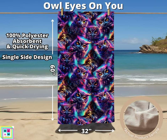 Owl Eyes On You Towel
