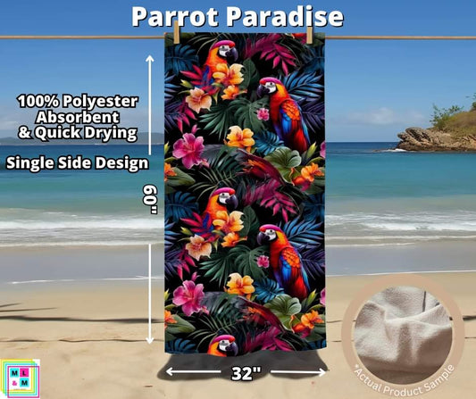 Parrot Paradise Towel