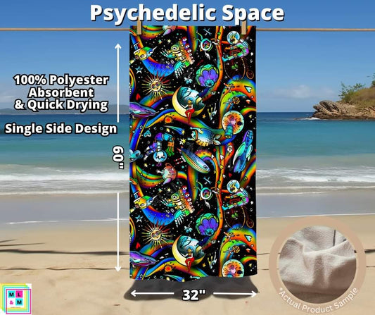 Psychedelic Space Towel