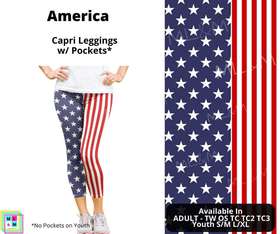 America Capri Length w/ Pockets