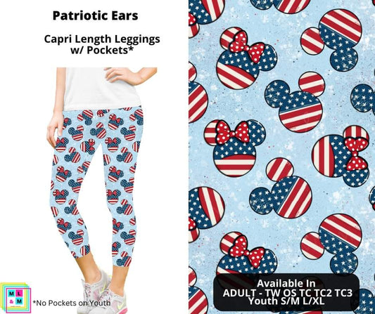Patriotic Ears Capri Length w/ Pockets