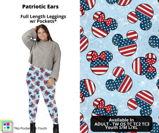 Patriotic Ears Full Length Leggings w/ Pockets
