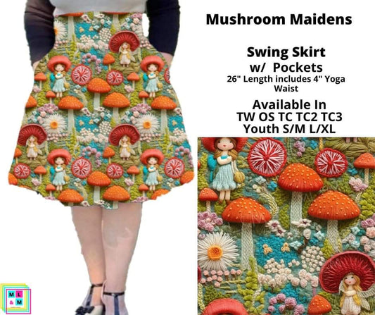 Mushroom Maidens Swing Skirt