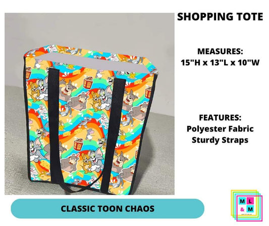 Classic Toon Chaos Shopping Tote