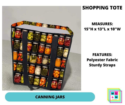 Canning Jars Shopping Tote