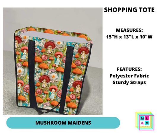 Mushroom Maidens Shopping Tote