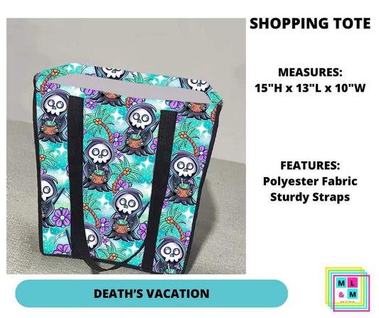 Death's Vacation Shopping Tote