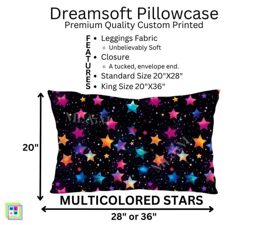 Multicolored Stars Dreamsoft Pillowcase