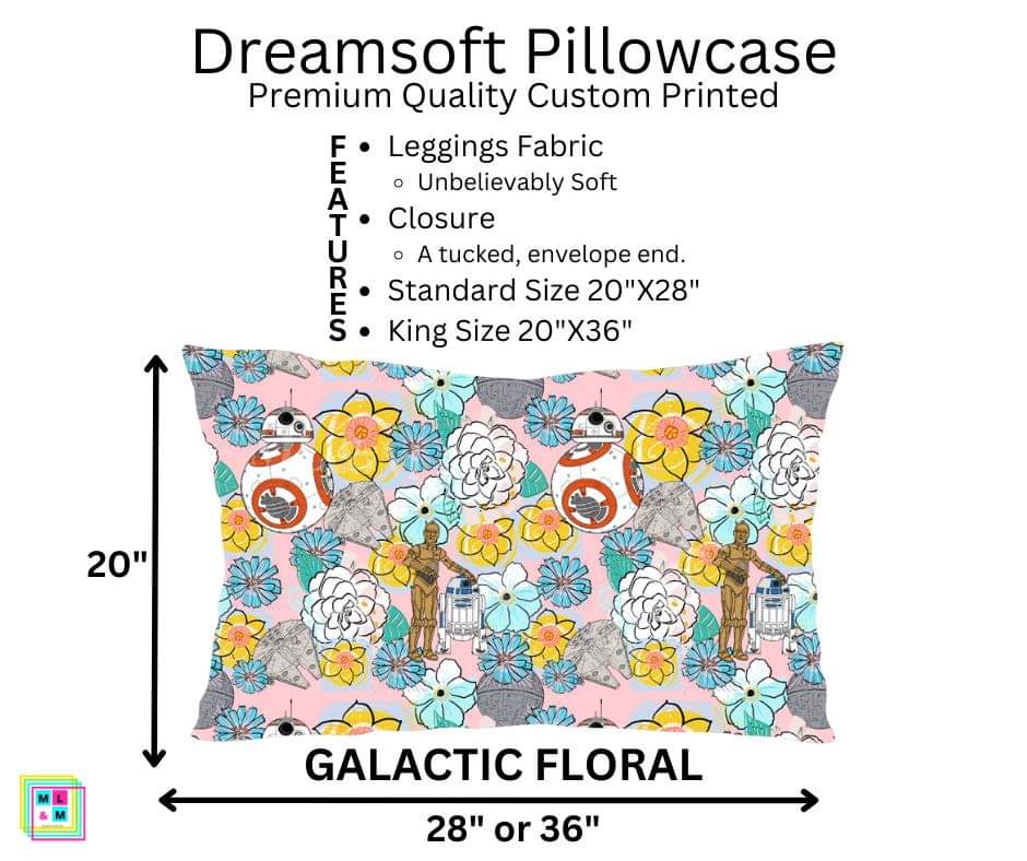 Galactic Floral Dreamsoft Pillowcase