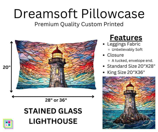 Stained Glass Lighthouse Dreamsoft Pillowcase