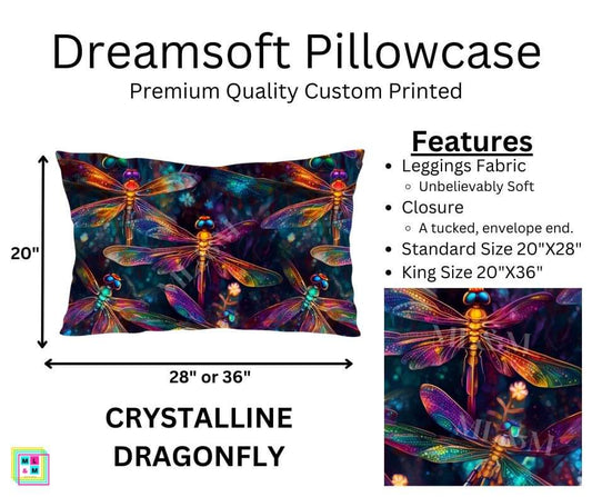 Crystalline Dragonfly Dreamsoft Pillowcase