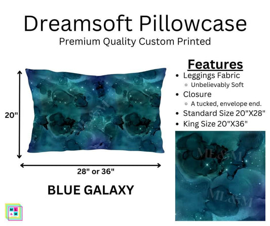 Blue Galaxy Dreamsoft Pillowcase