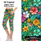 3D Tropical Jogger Capri