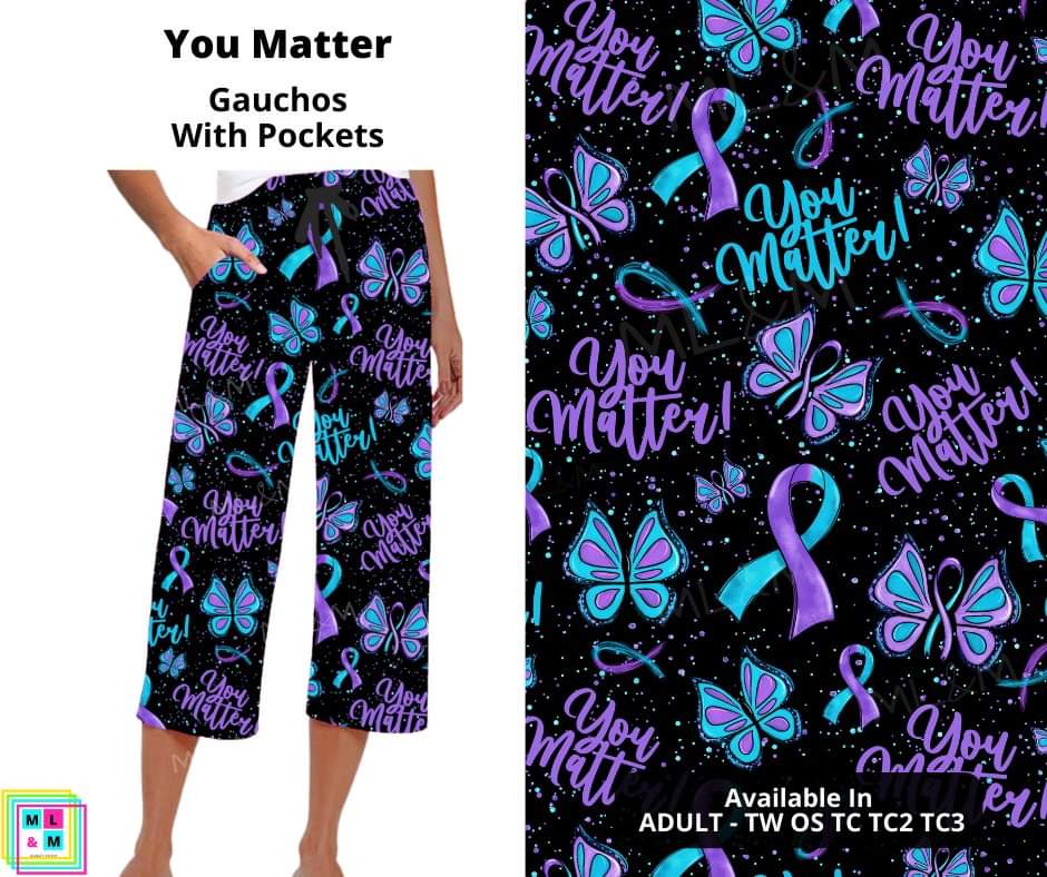 You Matter Capri Gauchos